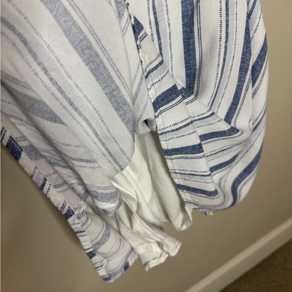 Hollister Blue Stripe Cutout Mini Dress Medium - Picture 3 of 8
